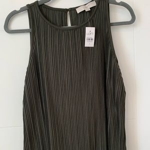 *3/$45* NWT LOFT Olive green sleeveless top